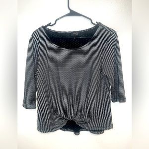 Striped Mid sleeve blouse